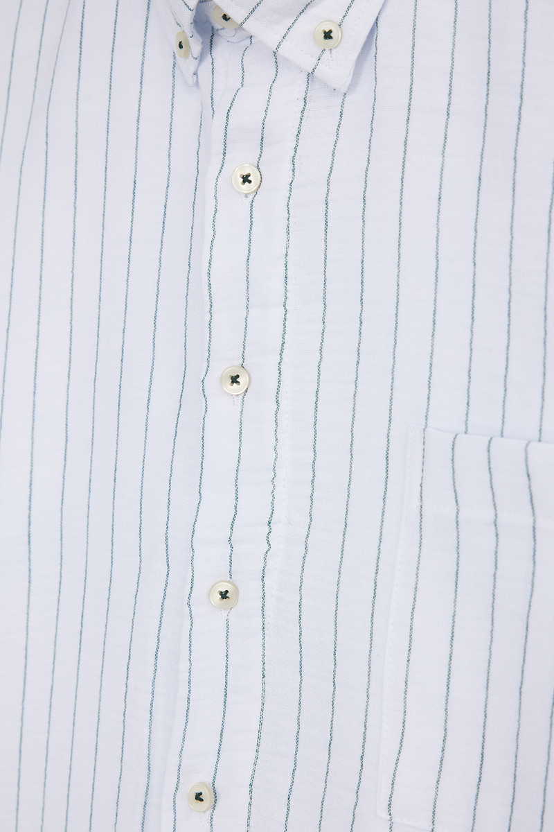 Striped White Shirt