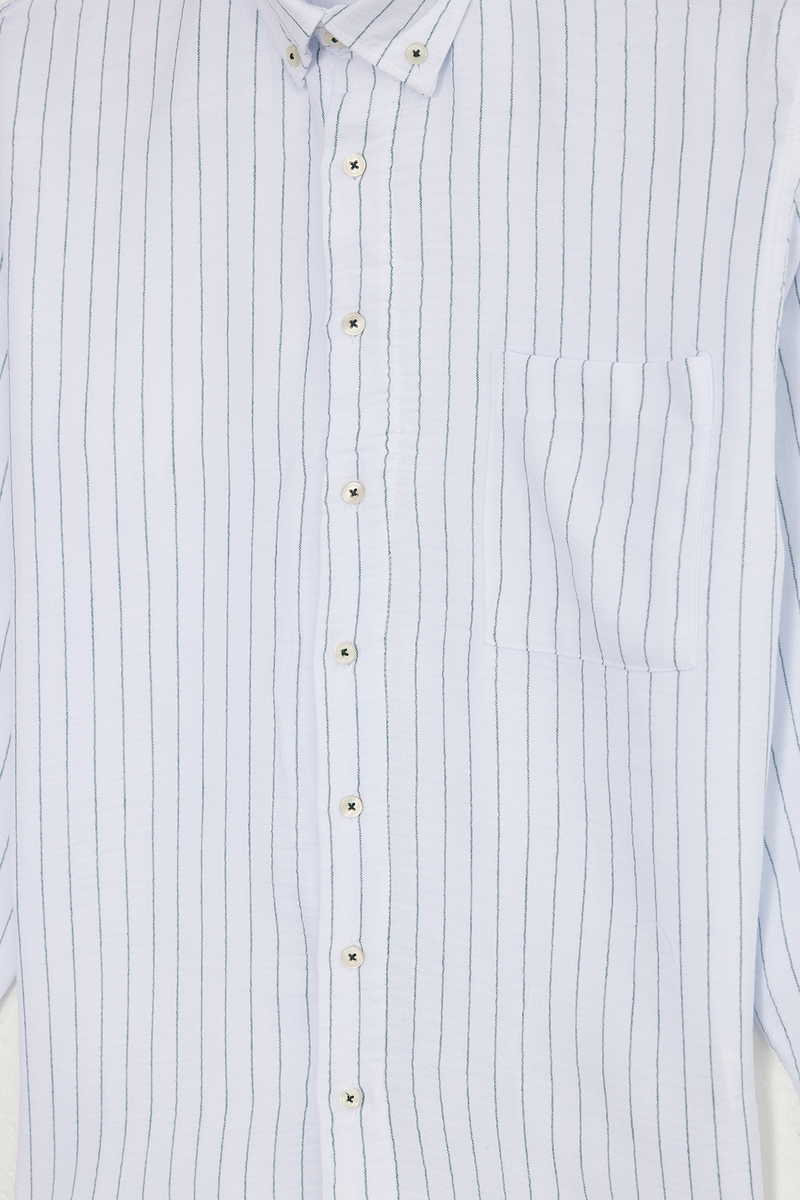 Striped White Shirt