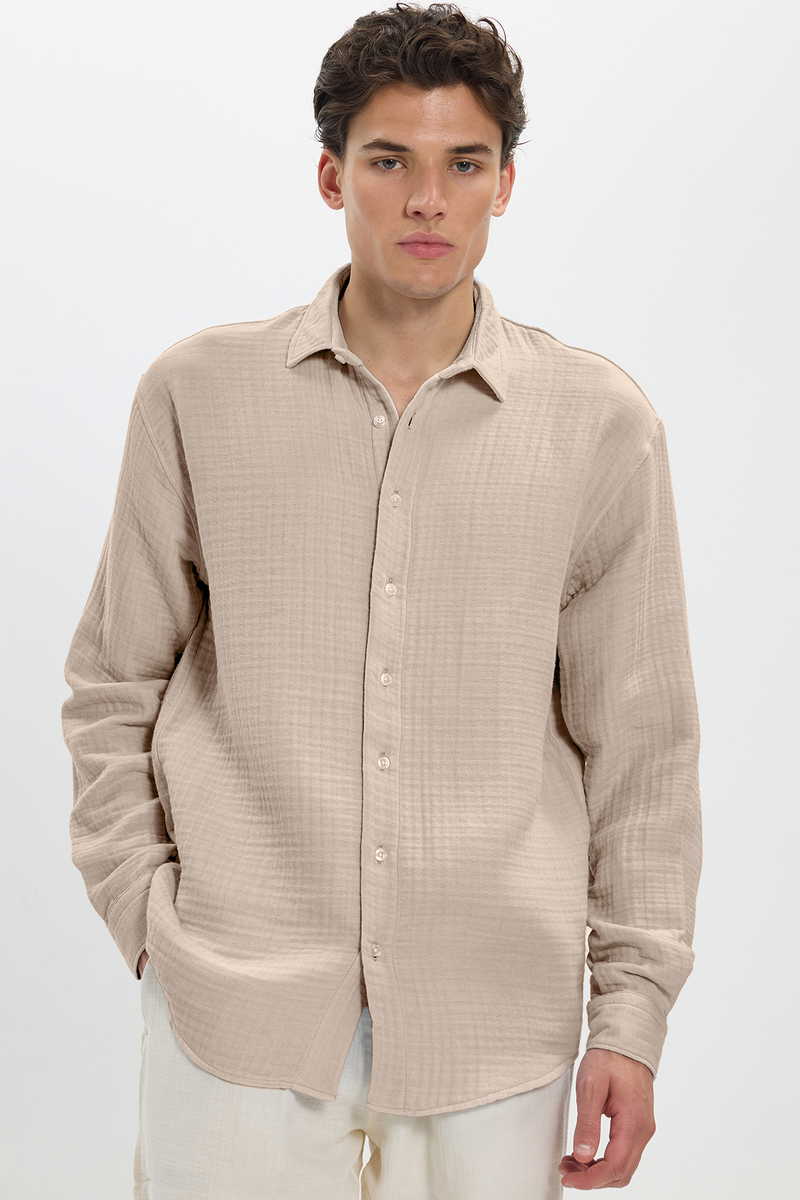 Plain Beige Shirt Plain Beige Shirt