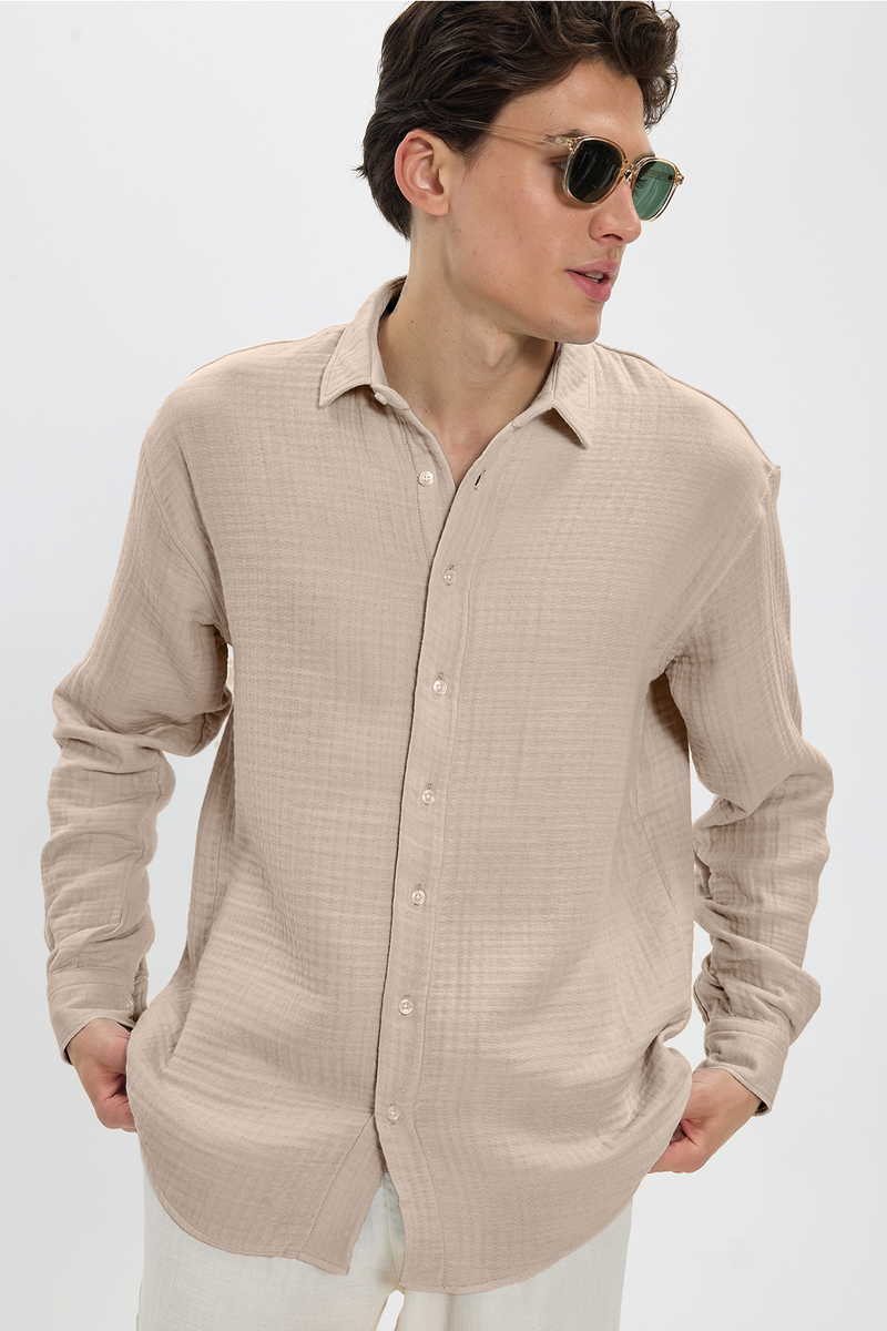 Plain Beige Shirt Plain Beige Shirt