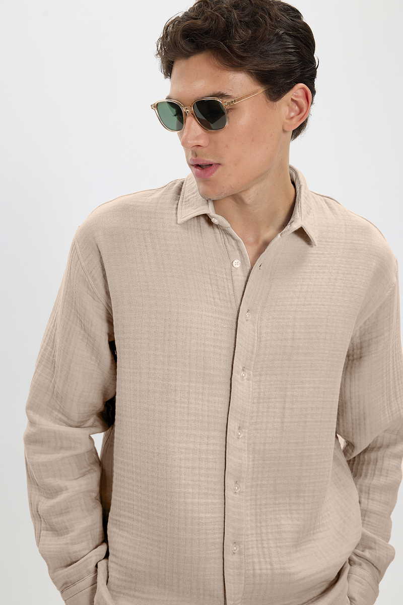 Plain Beige Shirt Plain Beige Shirt