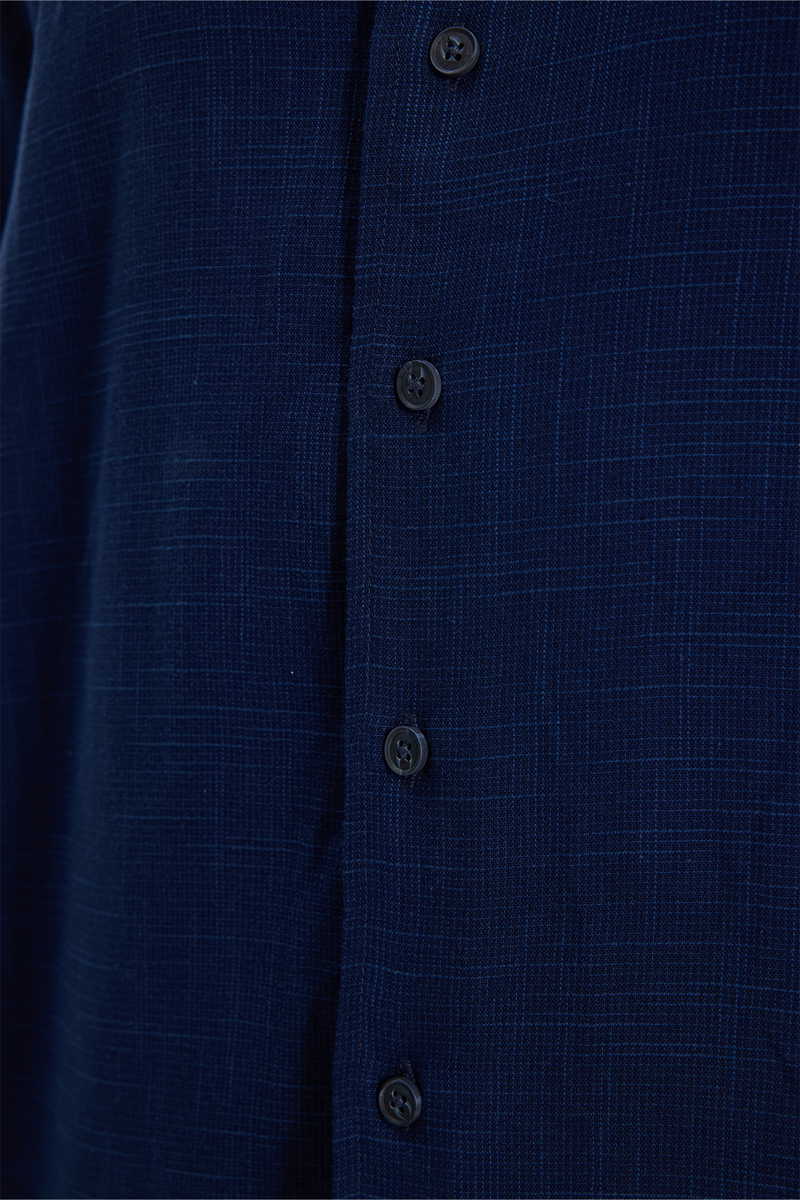 Plain Navy Blue Shirt