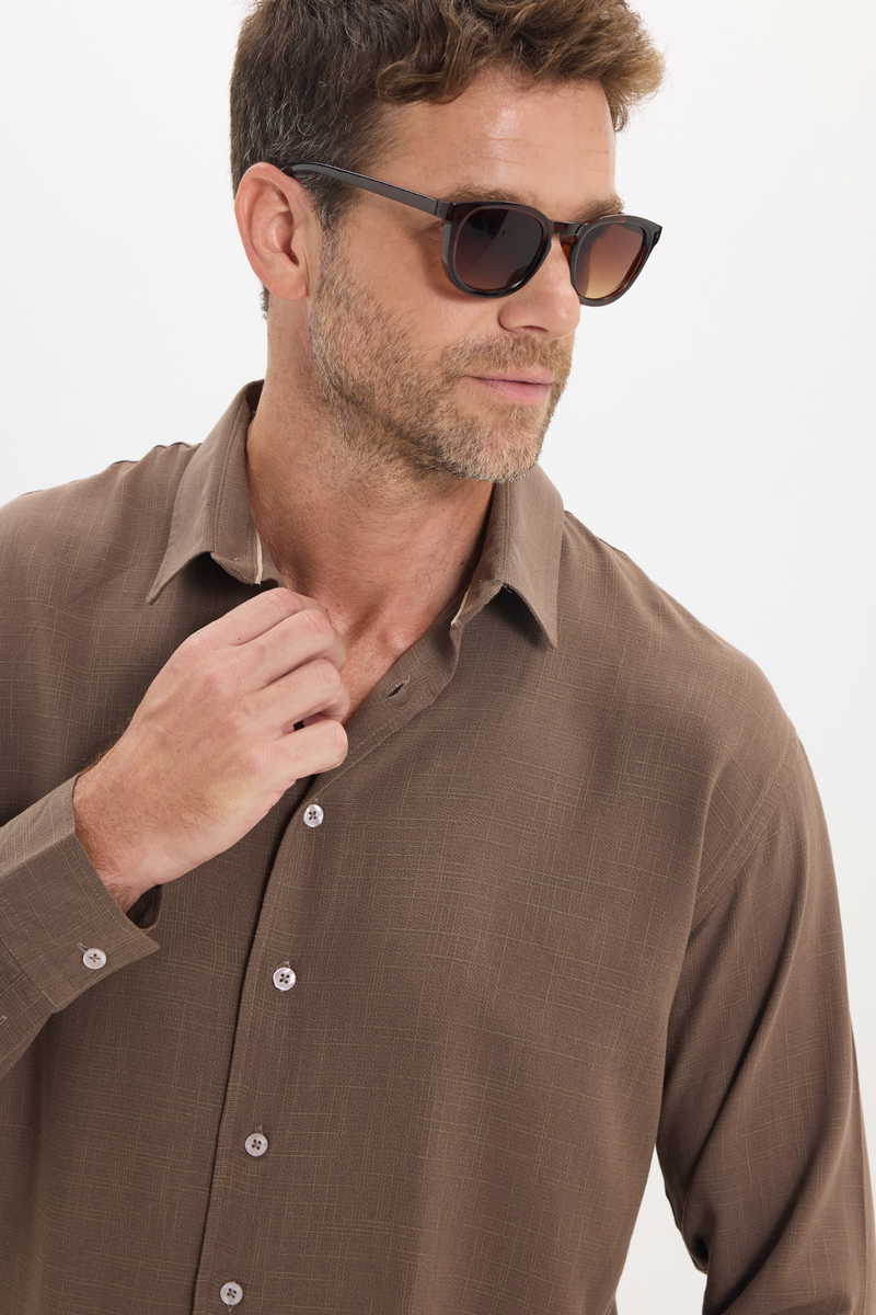 Plain Brown Shirt