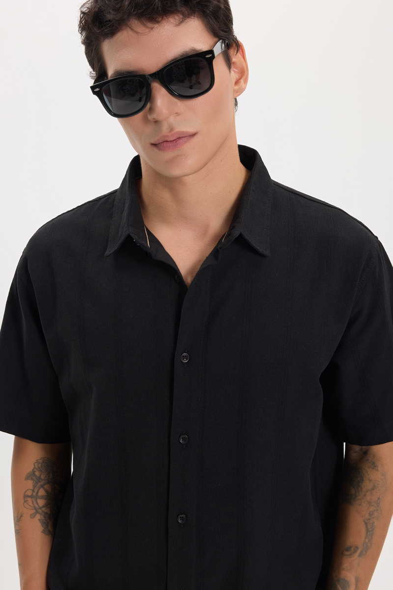Striped Black Shirt Striped Black Shirt