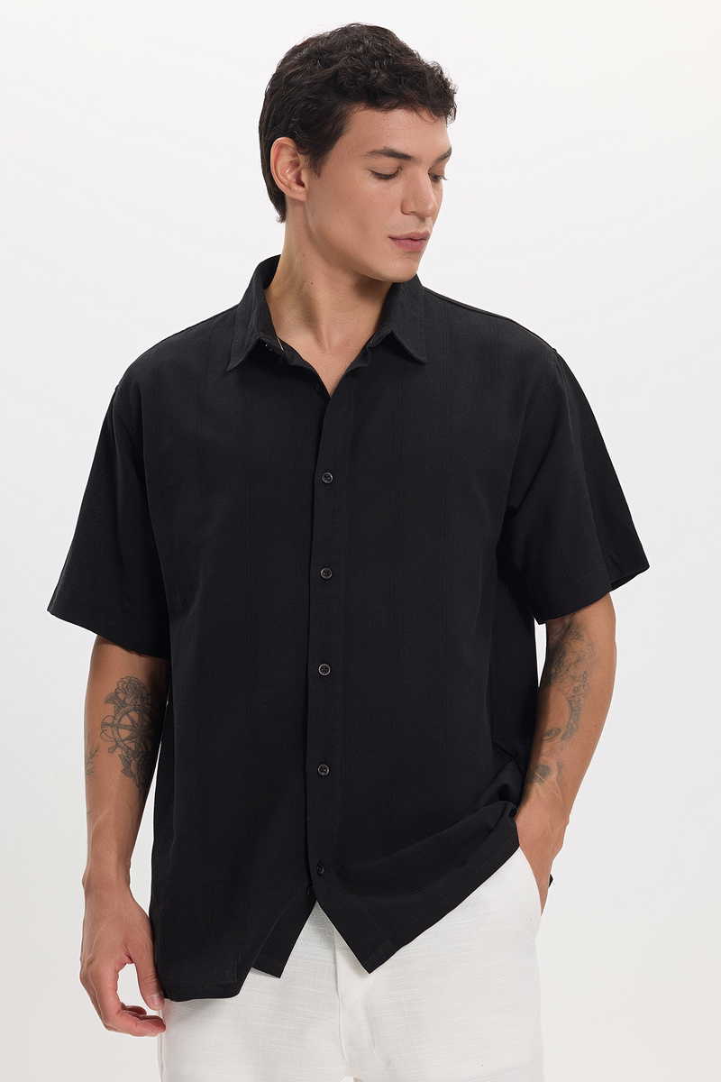 Striped Black Shirt Striped Black Shirt