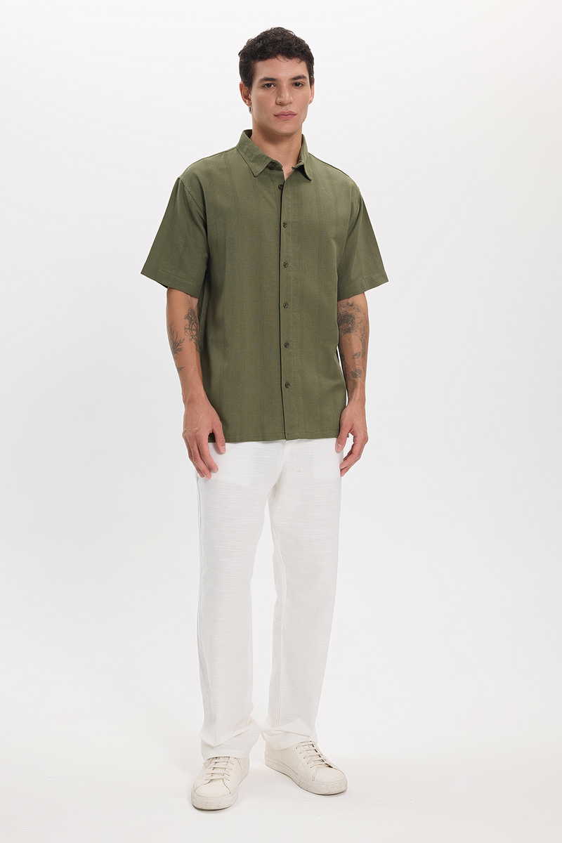 Striped Khaki Shirt