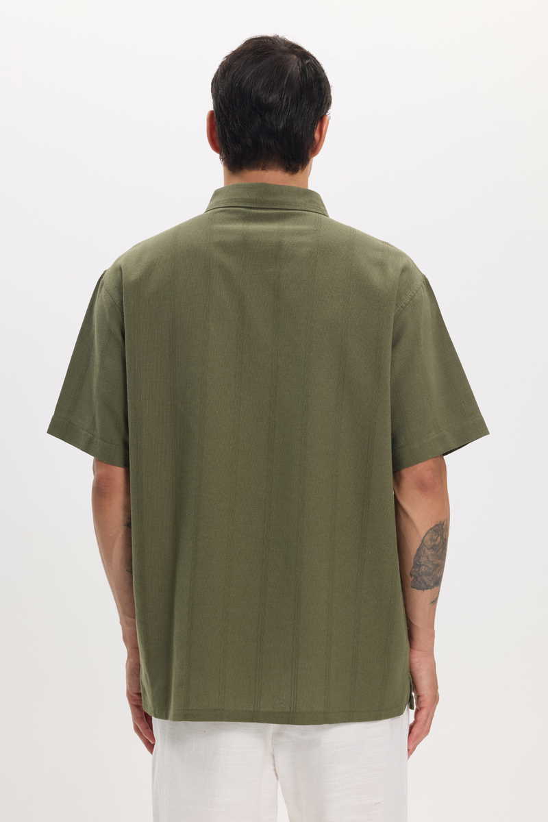 Striped Khaki Shirt