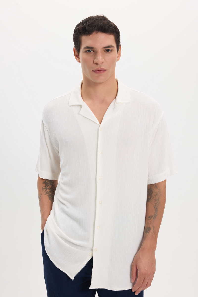 Knitted White Shirt