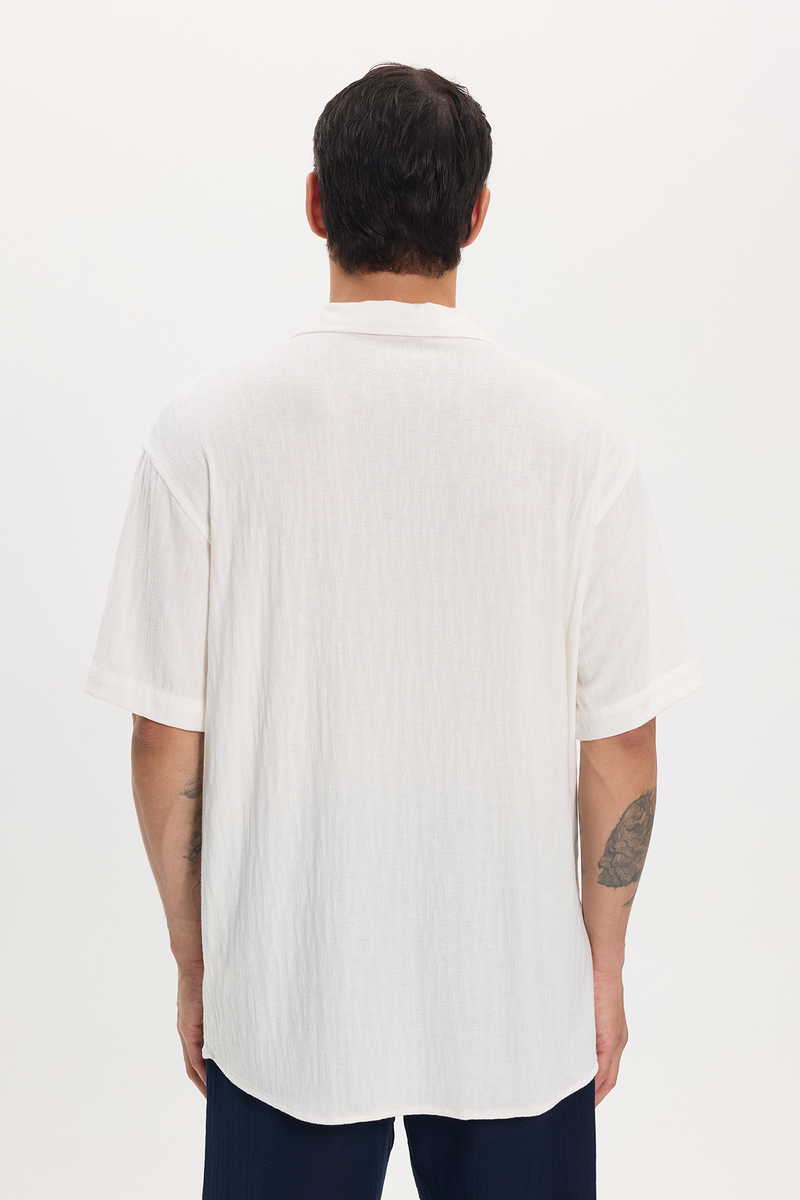 Knitted White Shirt