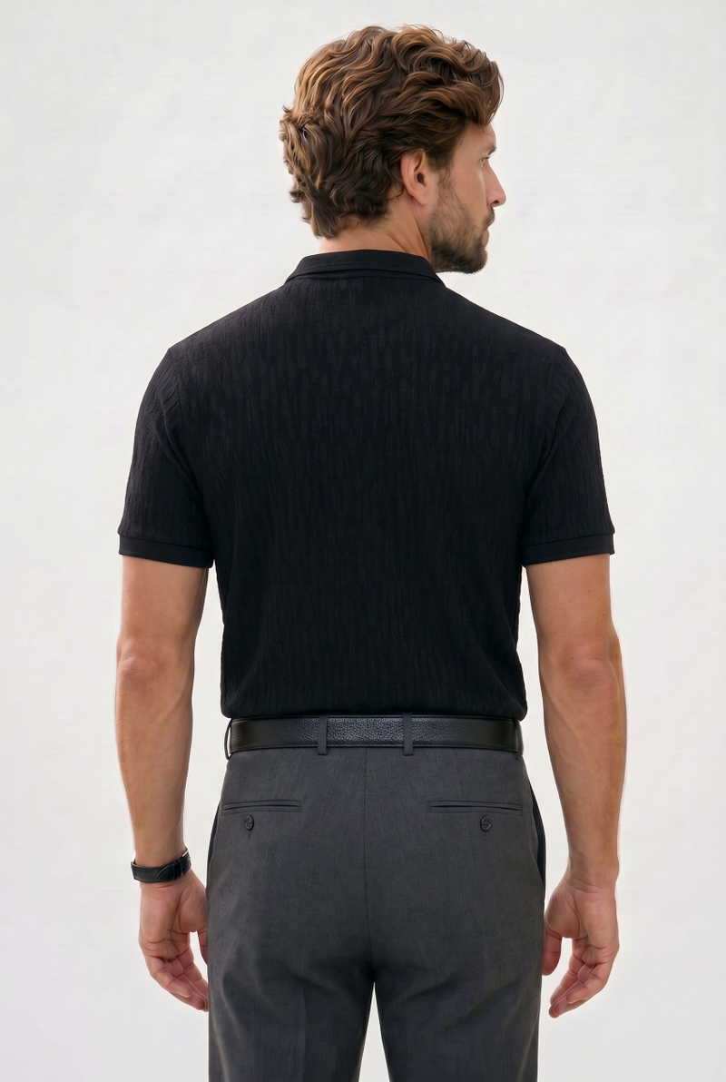 Knitted Black Shirt Knitted Black Shirt