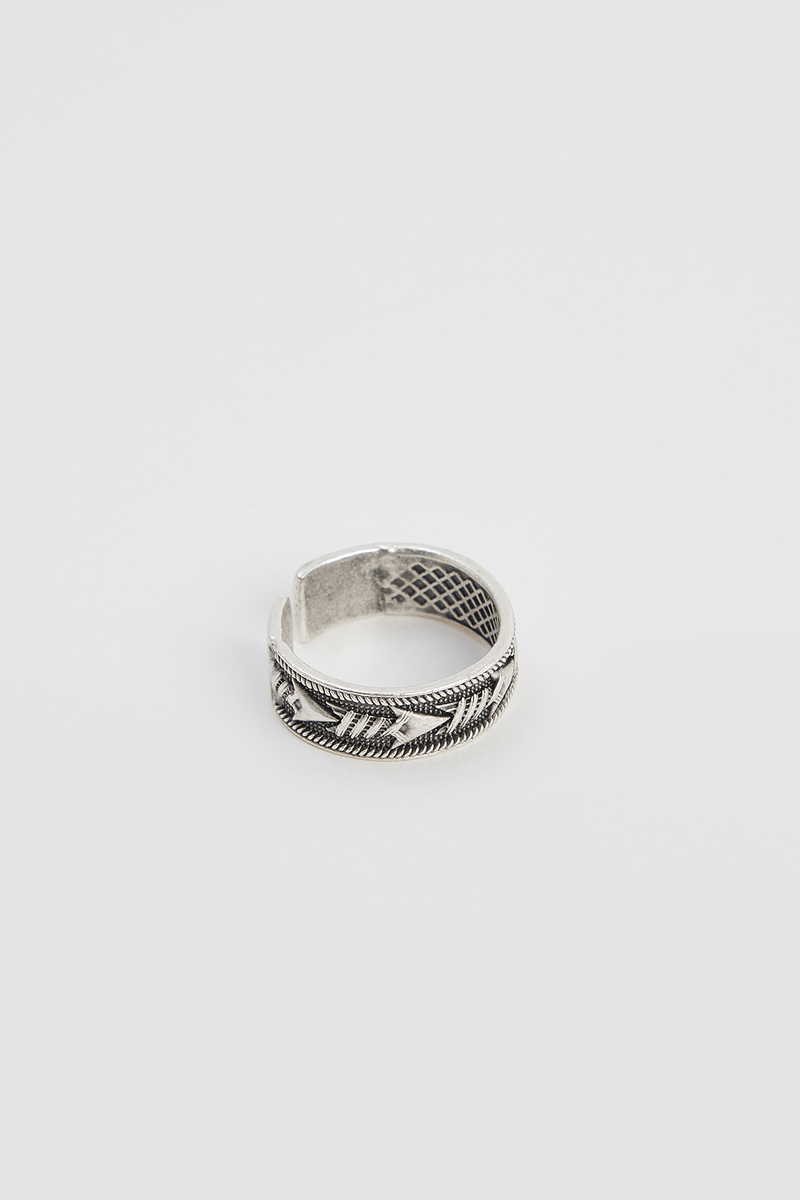 Patterned Silver Ring