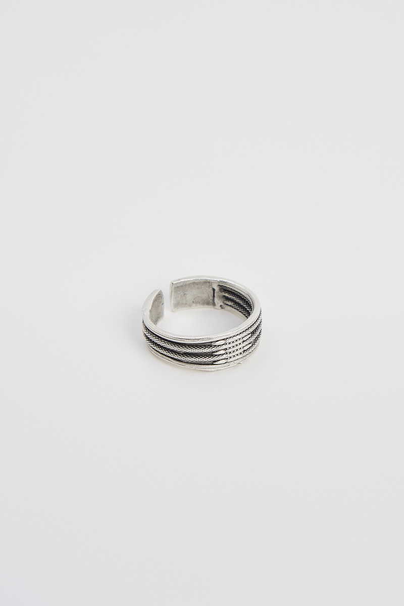 Patterned Silver Ring