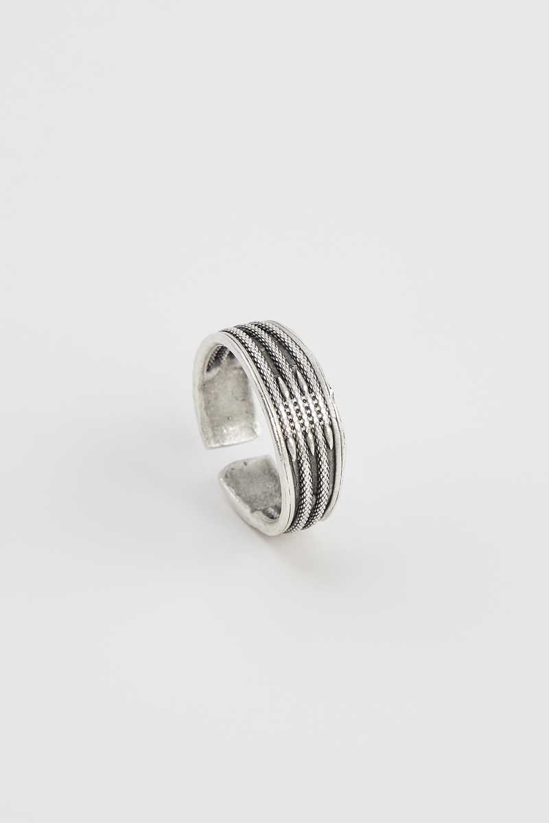 Patterned Silver Ring