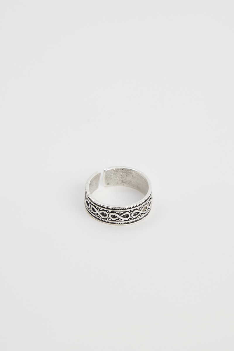 Patterned Silver Ring