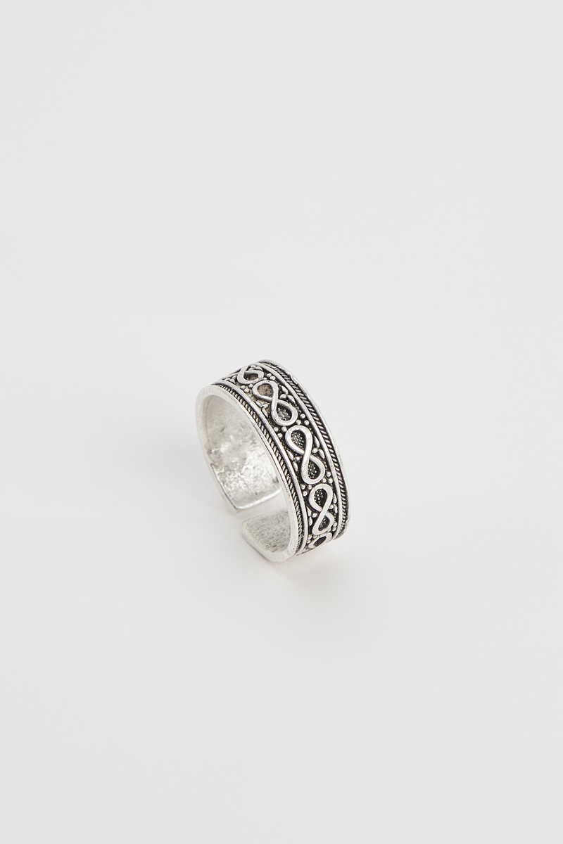 Patterned Silver Ring