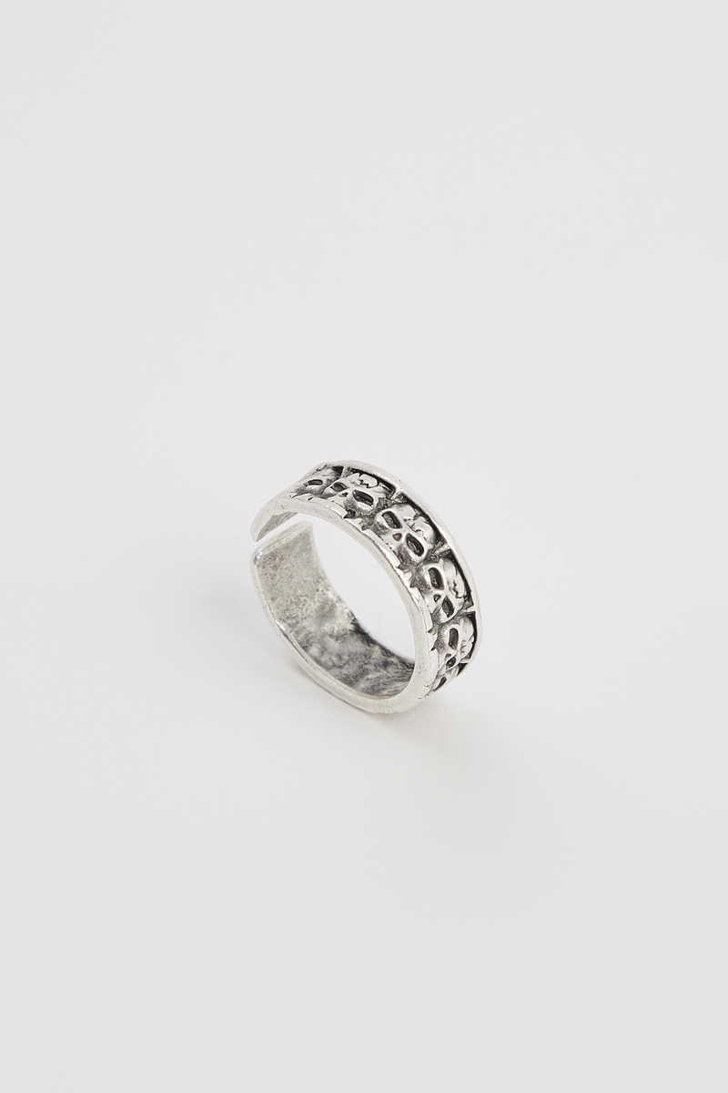 Patterned Silver Ring