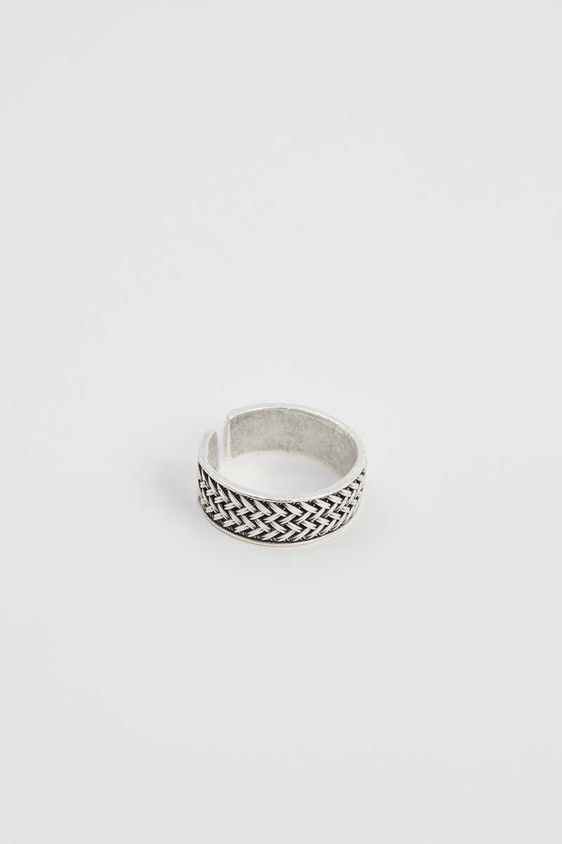 Patterned Silver Ring