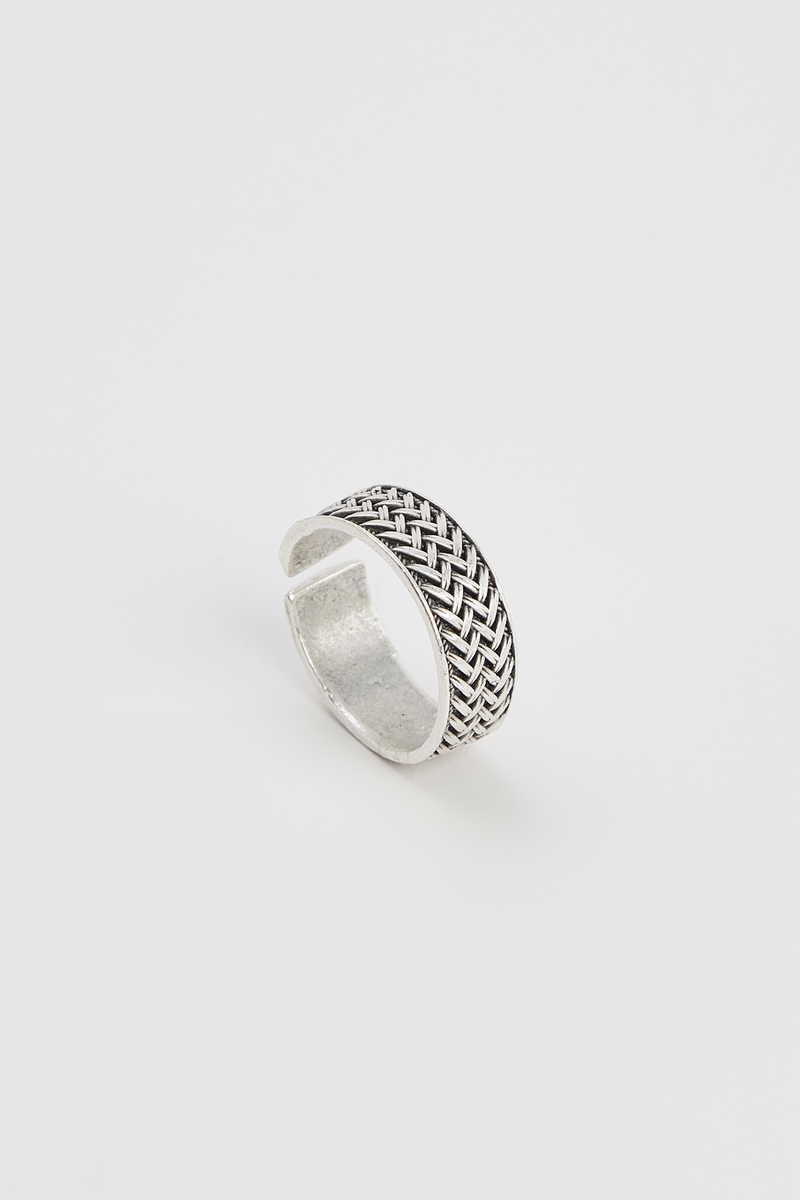 Patterned Silver Ring