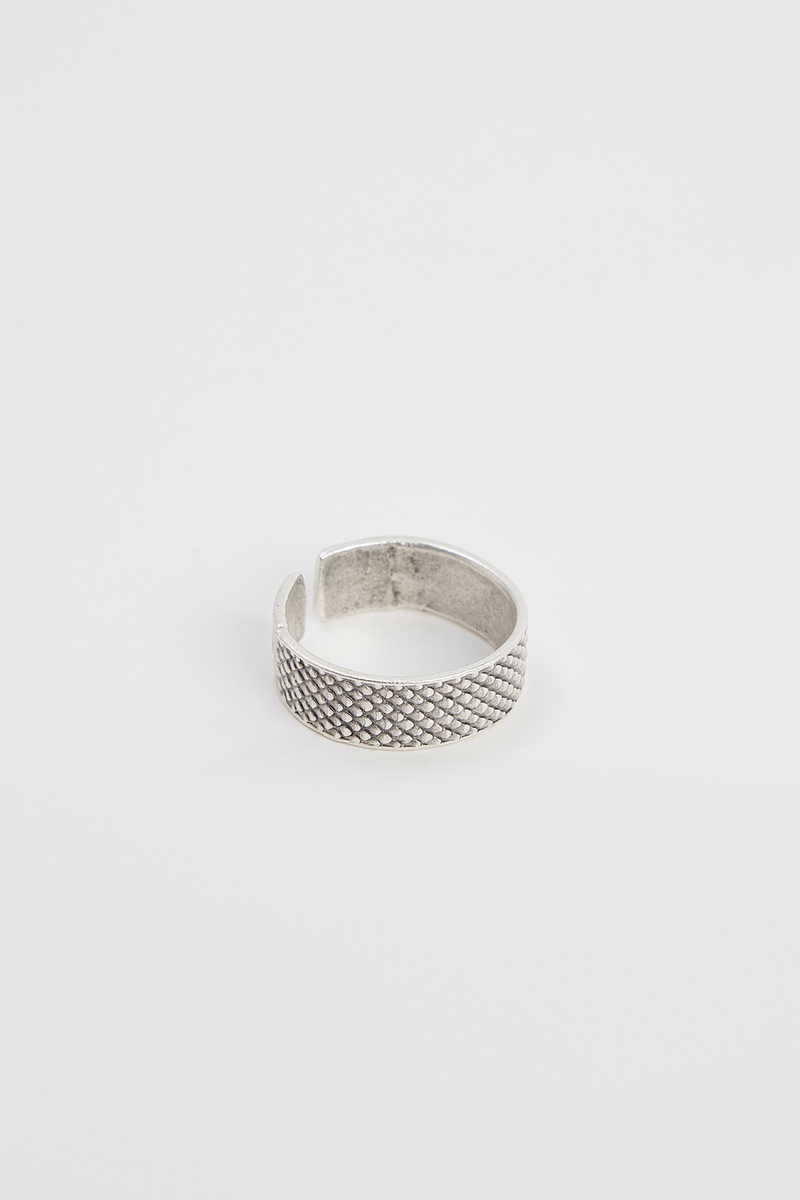 Patterned Silver Ring