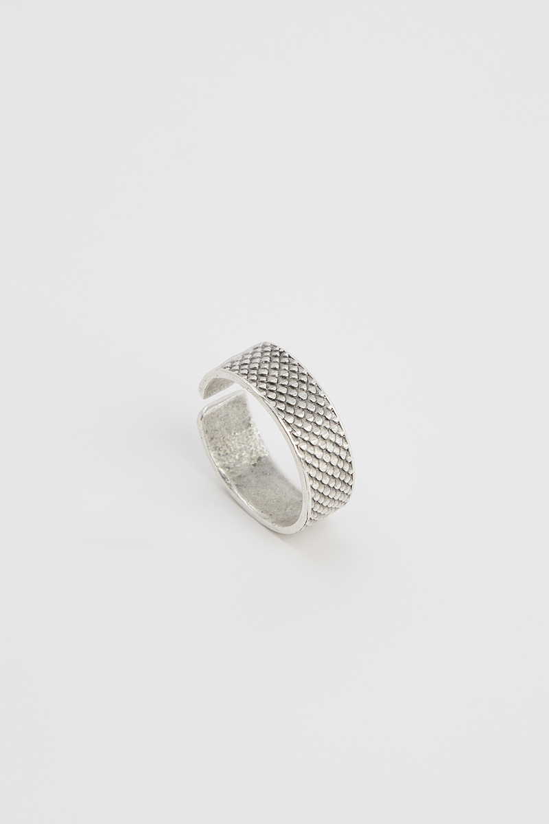 Patterned Silver Ring