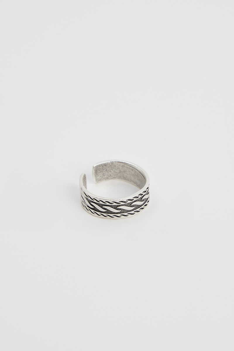 Patterned Silver Ring