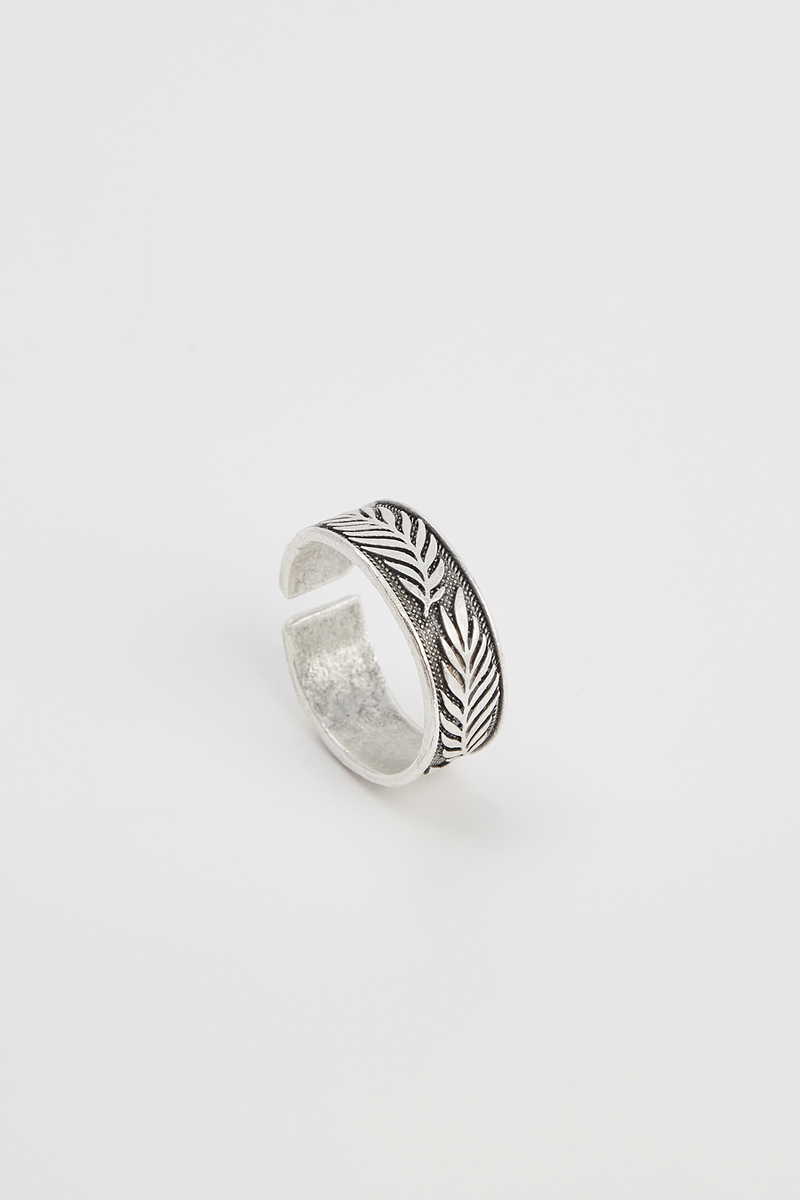 Patterned Silver Ring