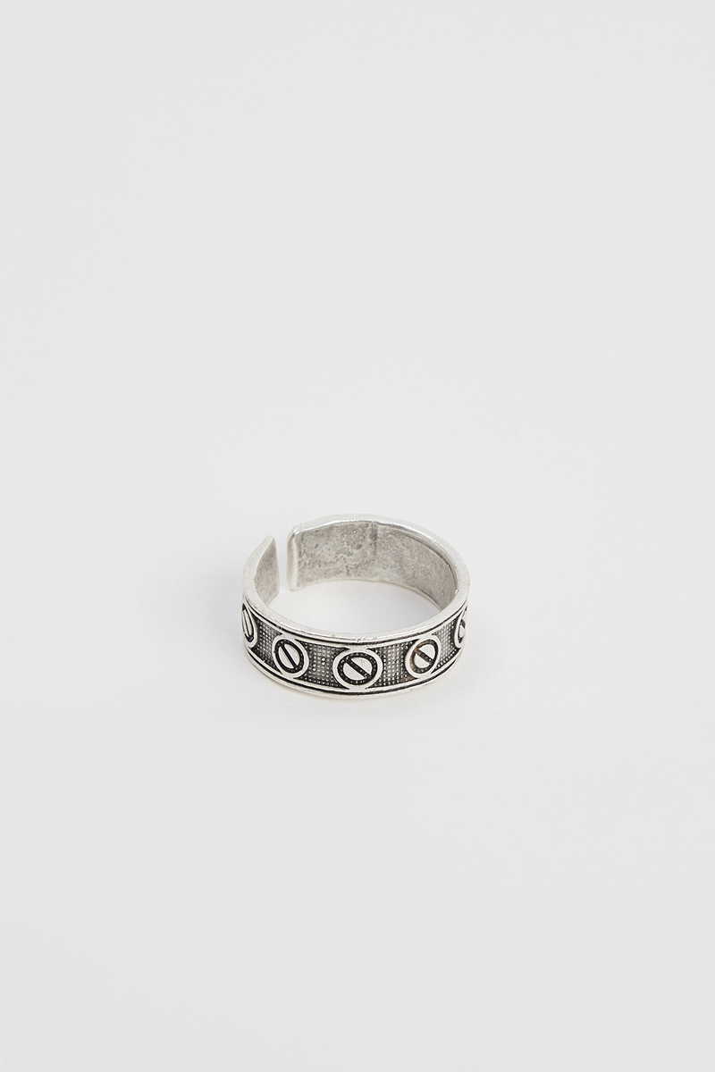 Patterned Silver Ring