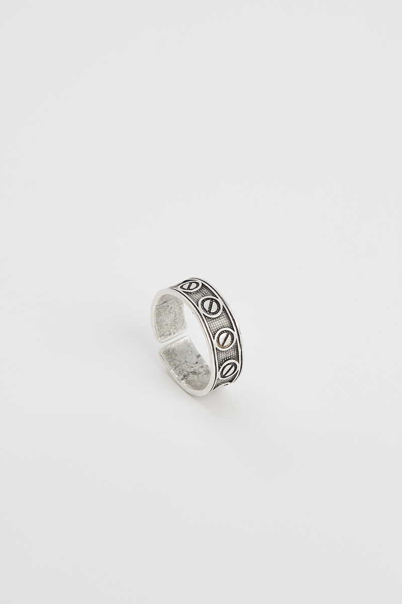 Patterned Silver Ring