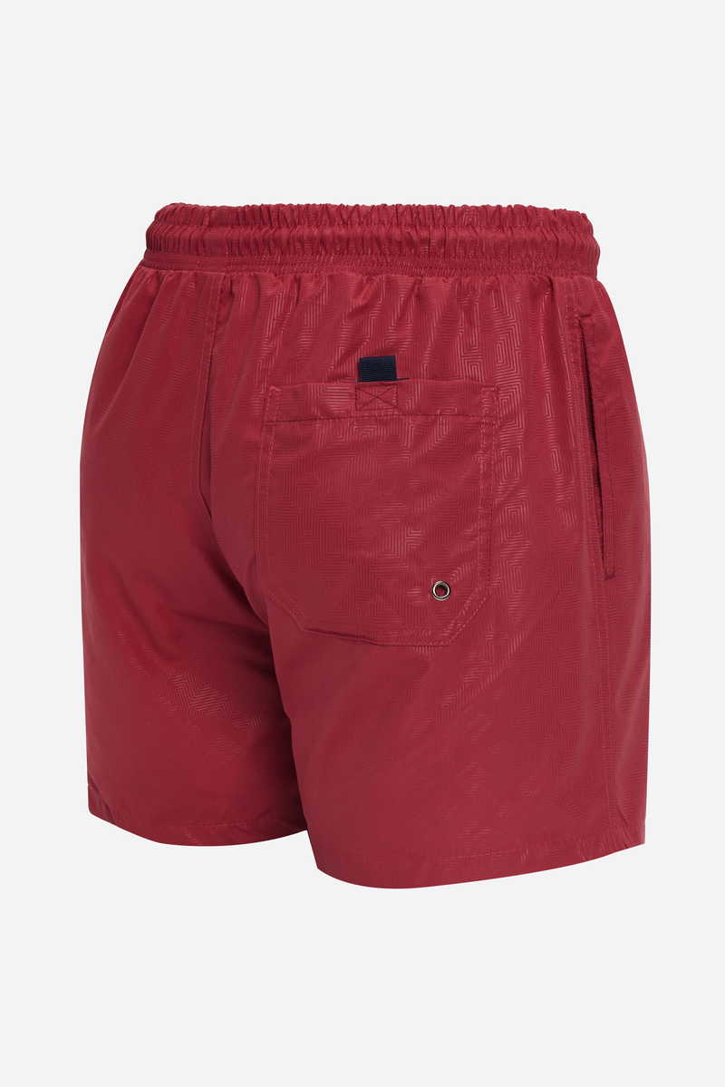 Printed Claret Red Shorts