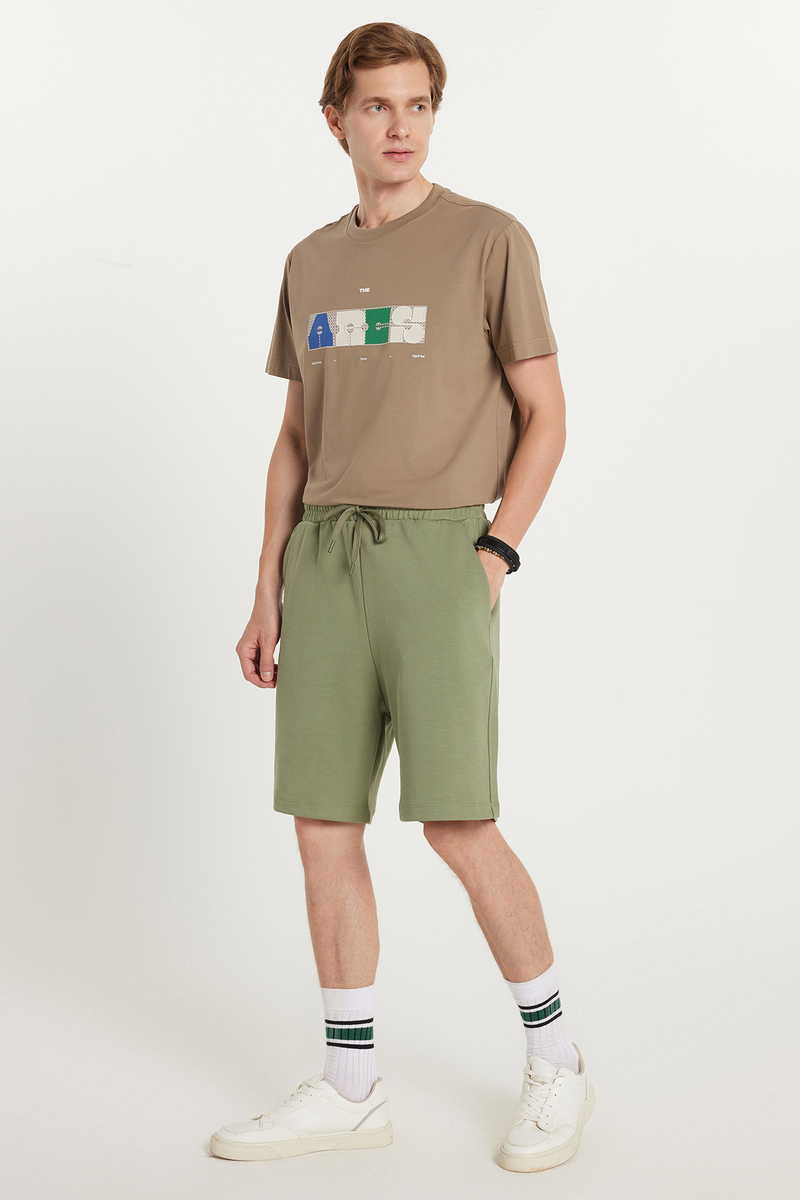 Plain Khaki Shorts