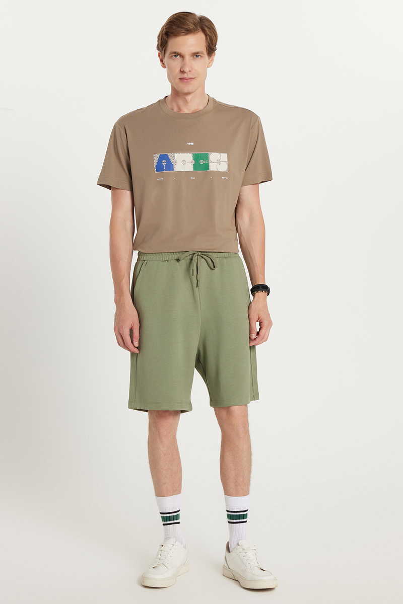 Plain Khaki Shorts