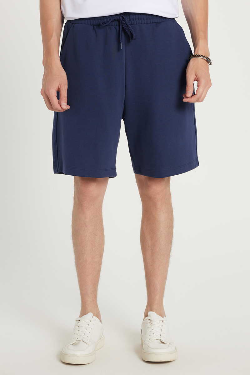Plain Navy Blue Shorts