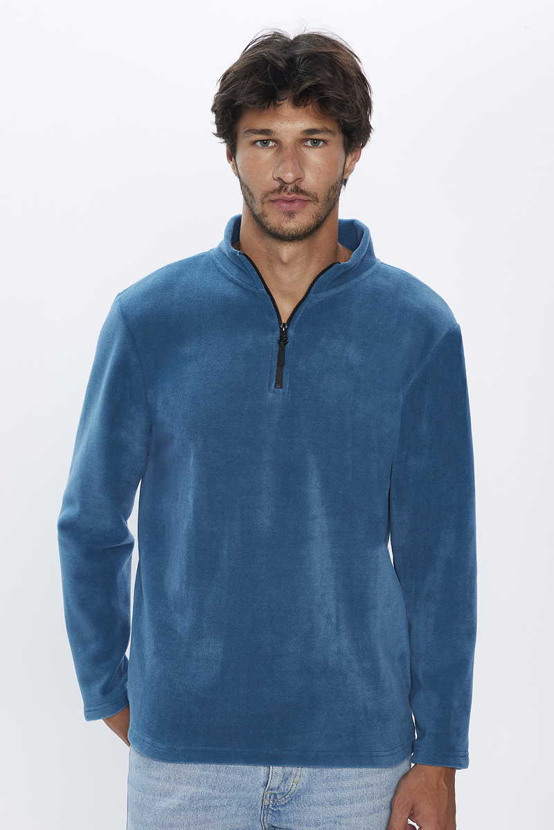 Plain Indigo Sweatshirt