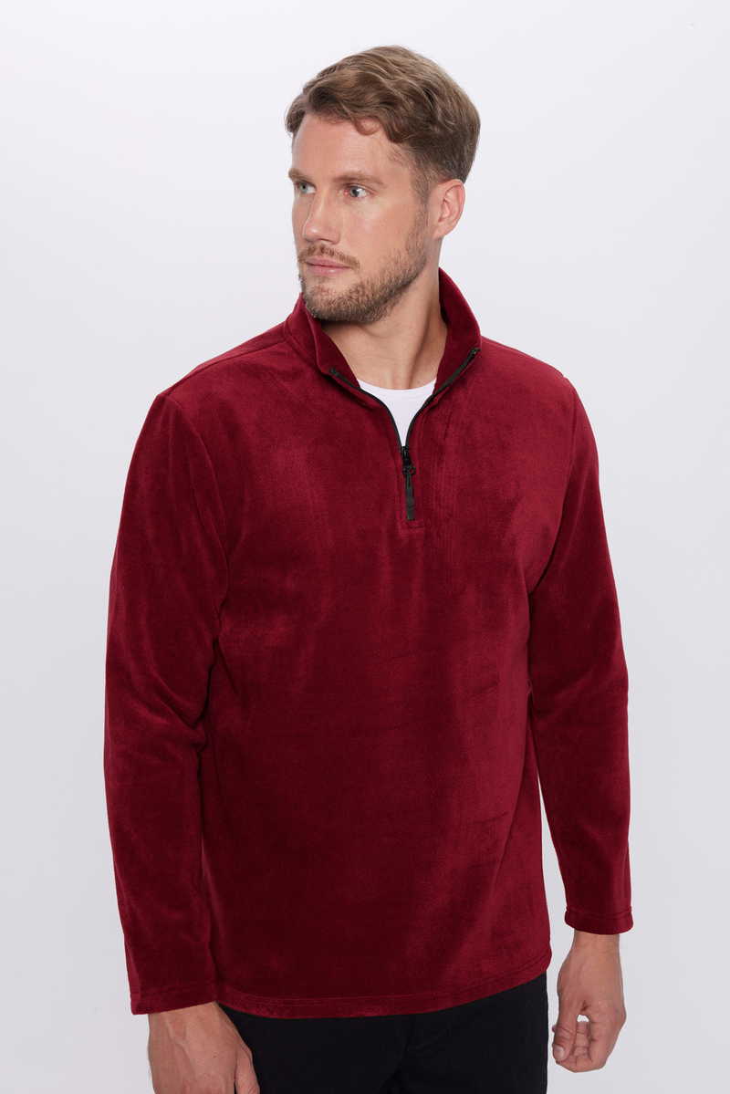 Plain Claret Red Sweatshirt