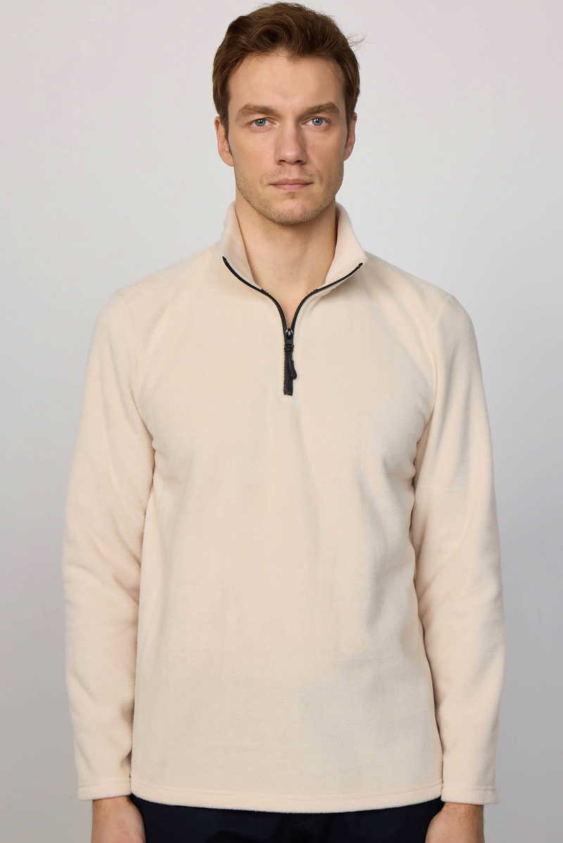 Plain Beige Sweatshirt