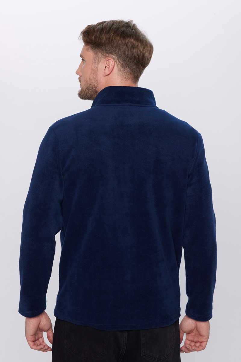 Plain Navy Blue Sweatshirt