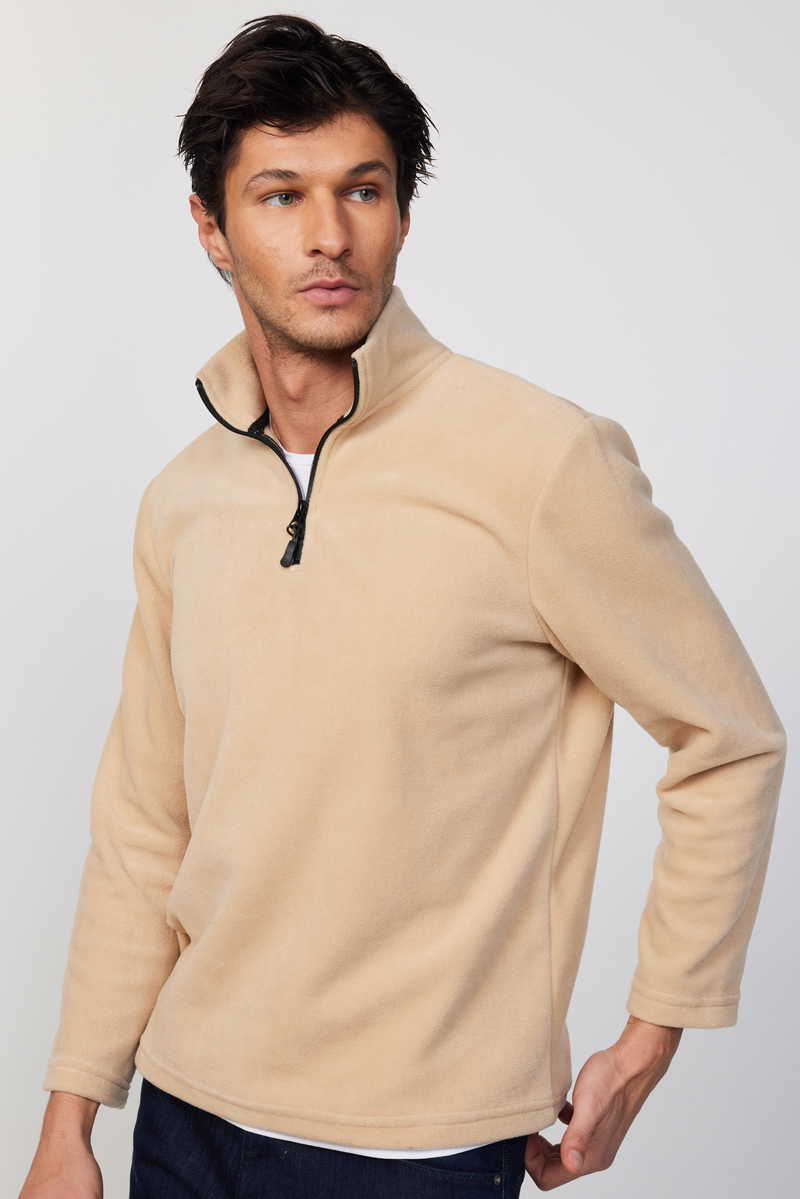 Plain Beige Sweatshirt