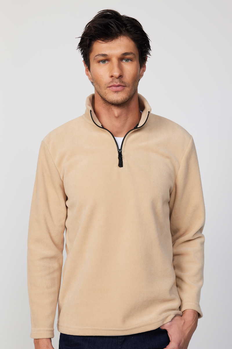 Plain Beige Sweatshirt