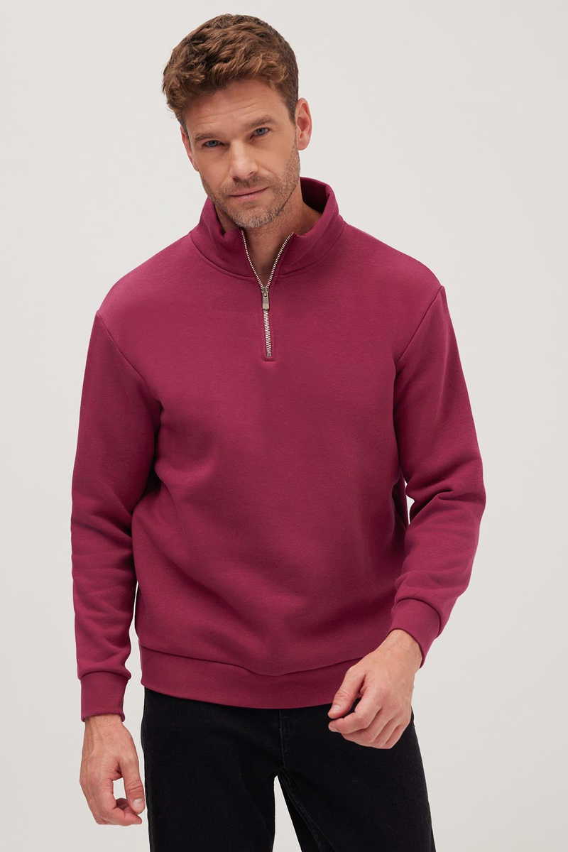 Plain Fuchsia Sweatshirt