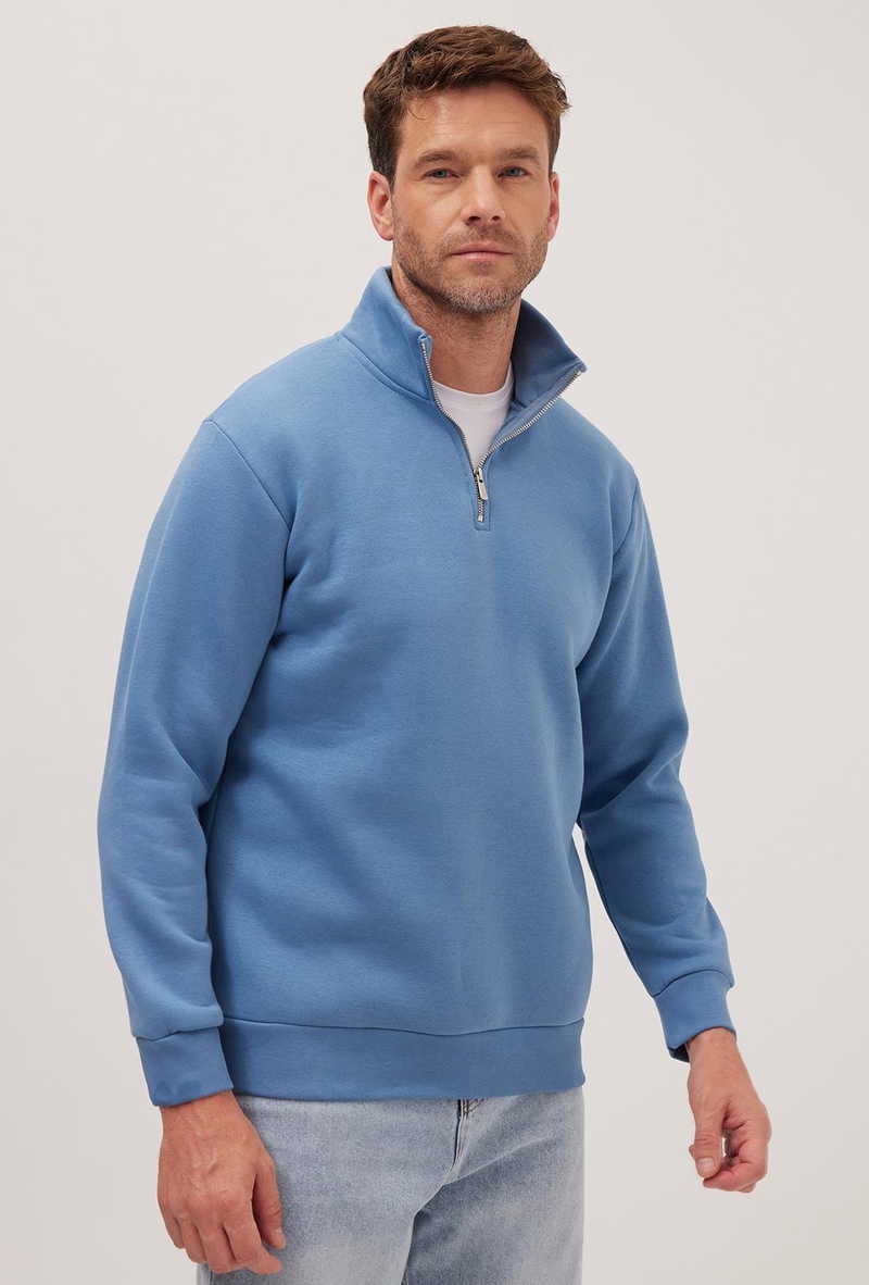Plain Petrol Blue Sweatshirt