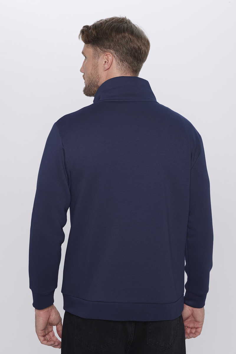 Plain Navy Blue Sweatshirt