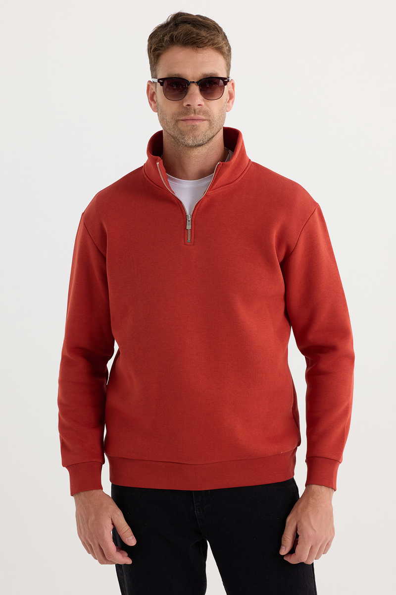 Plain Red Sweatshirt