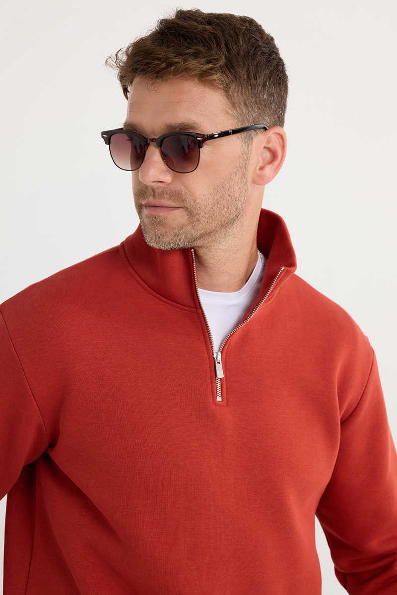 Plain Red Sweatshirt