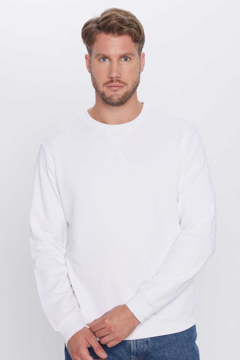 Plain White Sweatshirt