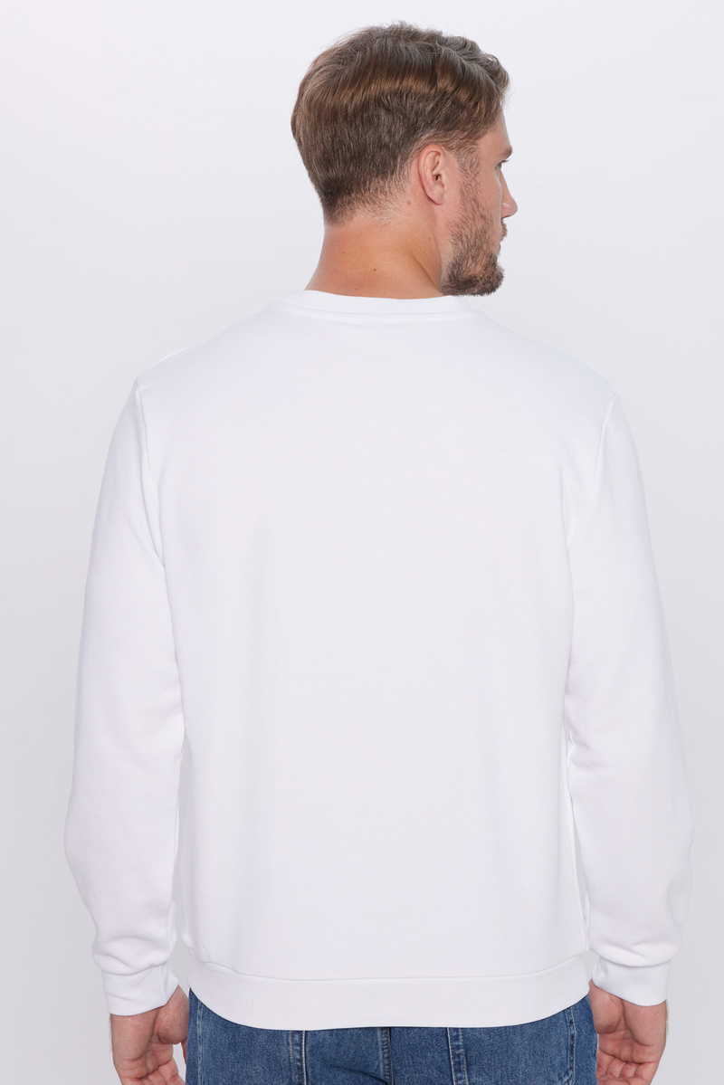 Plain White Sweatshirt