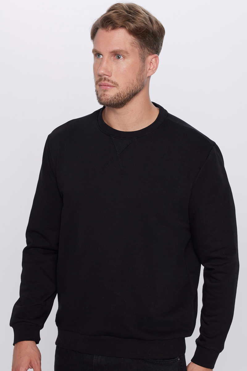 Plain Black Sweatshirt