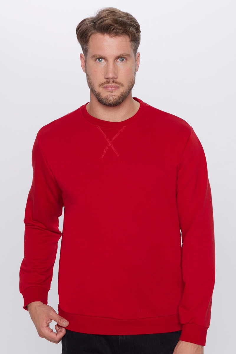 Plain Red Sweatshirt