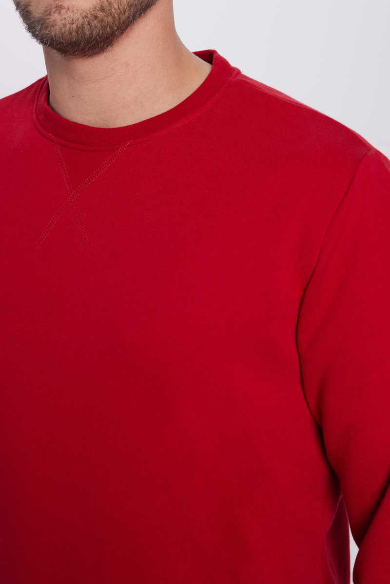 Plain Red Sweatshirt