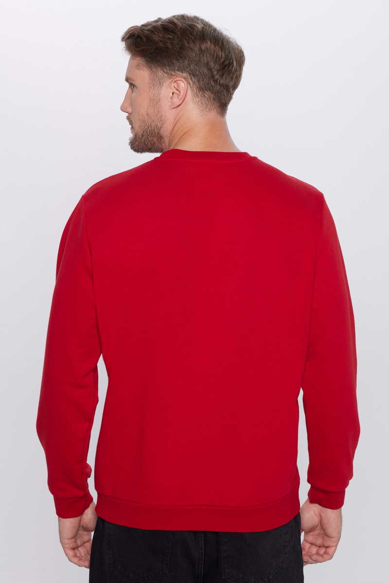 Plain Red Sweatshirt