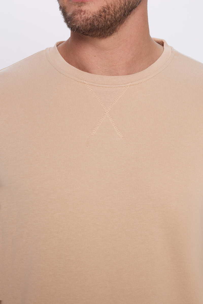 Plain Beige Sweatshirt